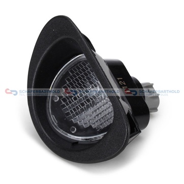 Nummerplåtsbelysning, Bak