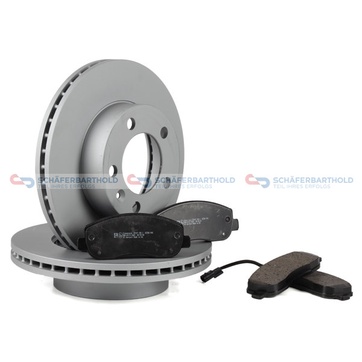 Bromssats, skivbroms, Framaxel, inre