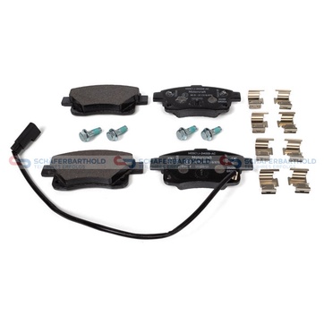 Bromsbeläggssats, Bakaxel