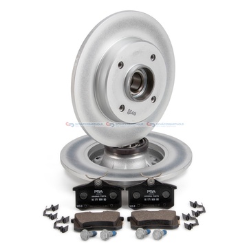 Bromssats, skivbroms, Bakaxel