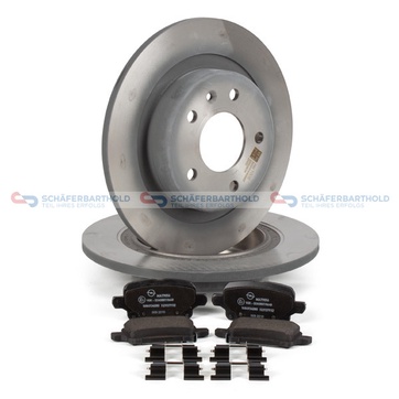 Bromssats, skivbroms, Bakaxel