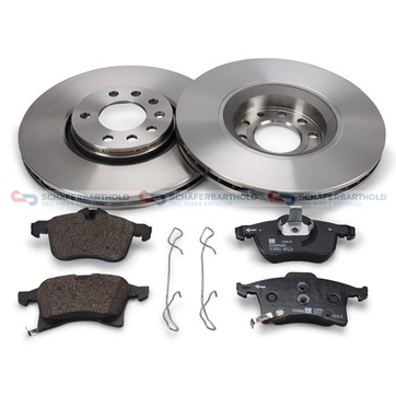 Bromssats, skivbroms, Framaxel, ytter