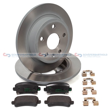 Bromssats, skivbroms, Bakaxel