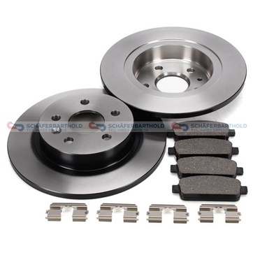 Bromssats, skivbroms, Bakaxel