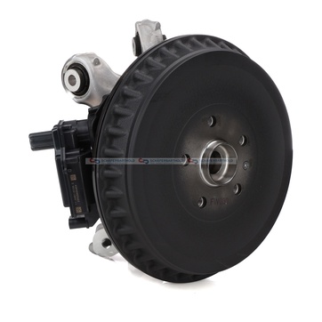 Styrklo, hjulupphängning, Bakaxel vänster