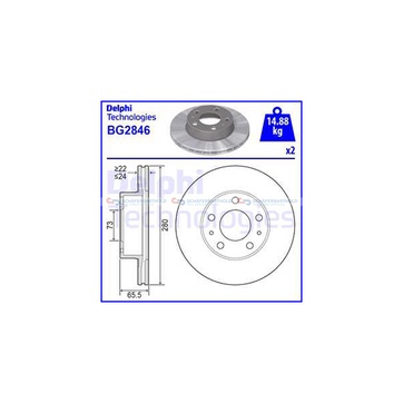 Bromsskiva - Citroën Jumper II, Peugeot Boxer II, Fram