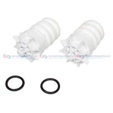 Genomslagsgummi, Bakaxel