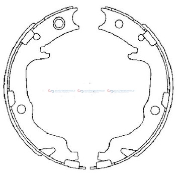 Bromsbandssats, parkeringsbroms 30,5 Ø-167mm