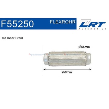 Flexrör, avgassystem 254mm innerväv
