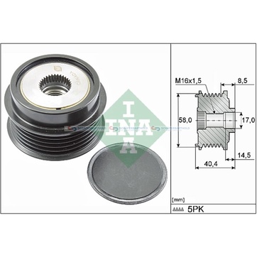 Generator, Freewheel Clutch