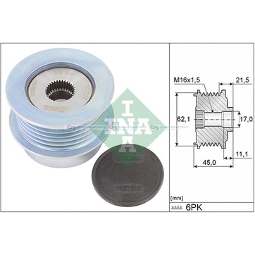 Generator, Freewheel Clutch