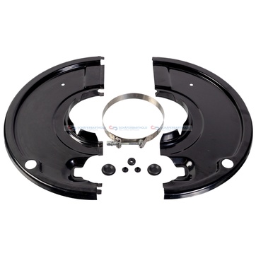 Skyddsplåt, bromstrumma, Bakaxel