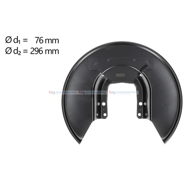 Stänkskydd, bromsskiva, Bakaxel höger
