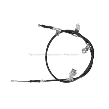 Handbromsvajer, Vänster bak